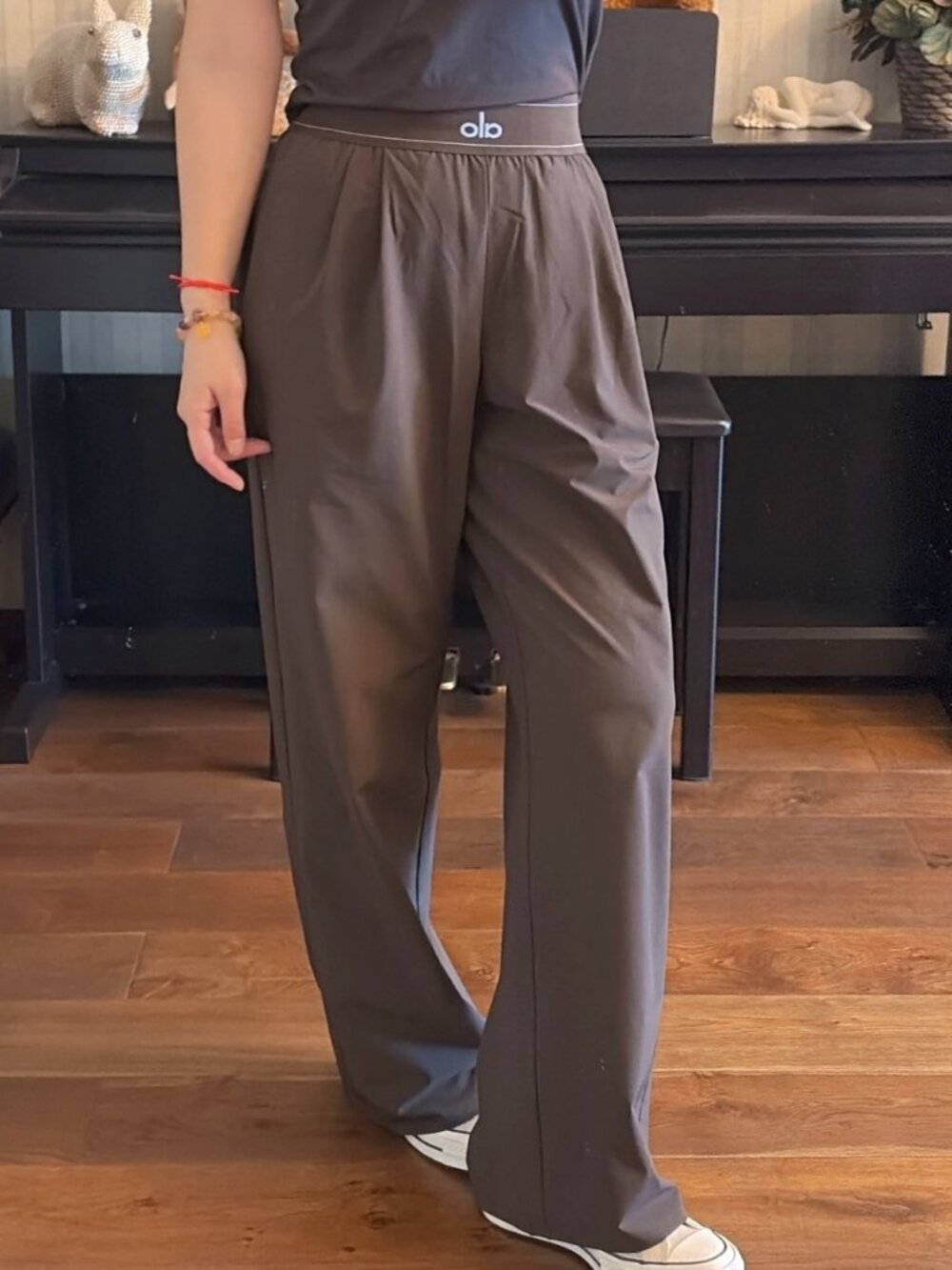 Versatile Espresso🧱ALO Yoga Pants NWT Wide Leg Sz:xs